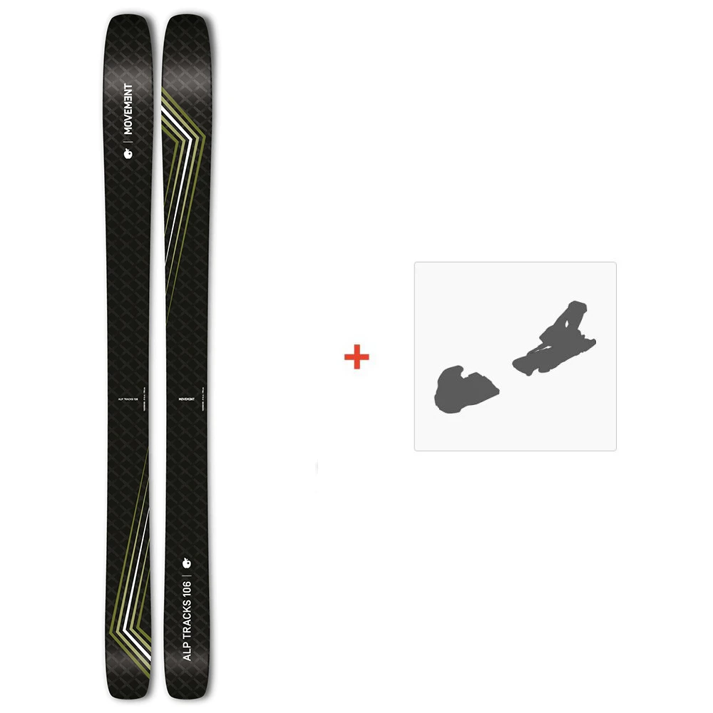 Ski Movement Alp Tracks 106 2024 + Fixations De Ski 3 Ski Movement Alp Tracks 106 2024 + Fixations De Ski