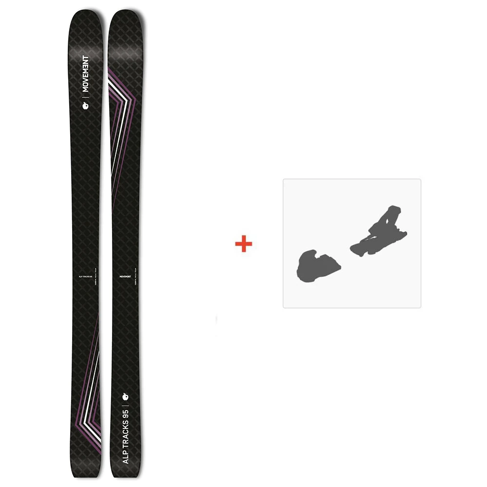 Ski Movement Alp Tracks 95 W 2024 + Fixations De Ski 3 Ski Movement Alp Tracks 95 W 2024 + Fixations De Ski
