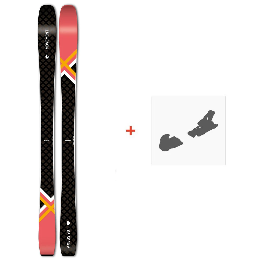 Movement Axess 90 W 2023 + Fixations De Ski 3 Movement Axess 90 W 2023 + Fixations De Ski