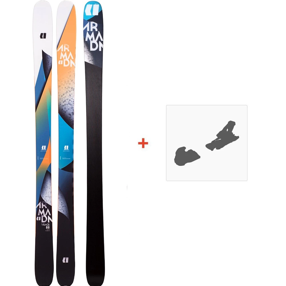 Ski Armada Trace 88 2020 + Fixation De Ski 3 Ski Armada Trace 88 2020 + Fixation De Ski