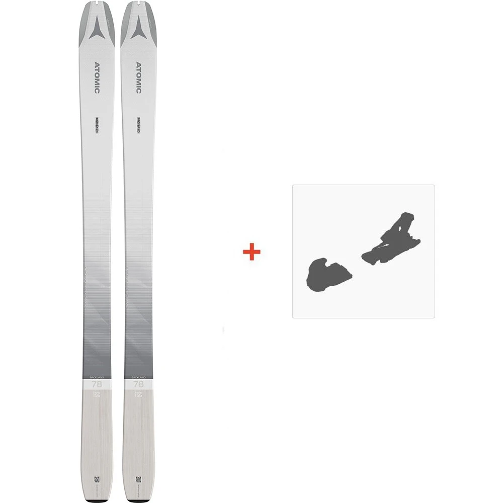 Ski Atomic Backland WMN 78 2022 + Fixations De Ski 3 Ski Atomic Backland WMN 78 2022 + Fixations De Ski