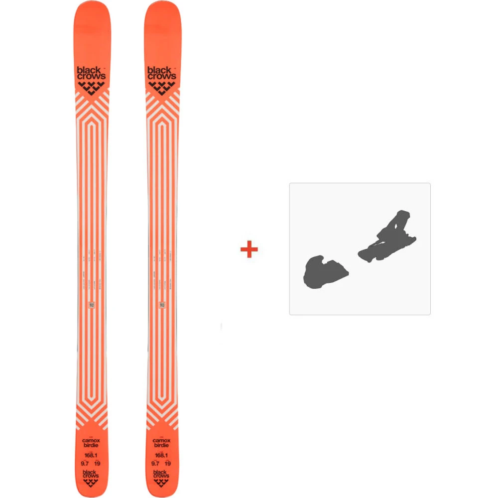 Ski Black Crows Camox Birdie 2022 + Fixations De Ski 3 Ski Black Crows Camox Birdie 2022 + Fixations De Ski