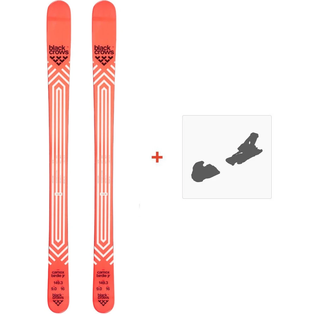 Ski Black Crows Camox Jr Birdie 2022 + Fixations De Ski 3 Ski Black Crows Camox Jr Birdie 2022 + Fixations De Ski