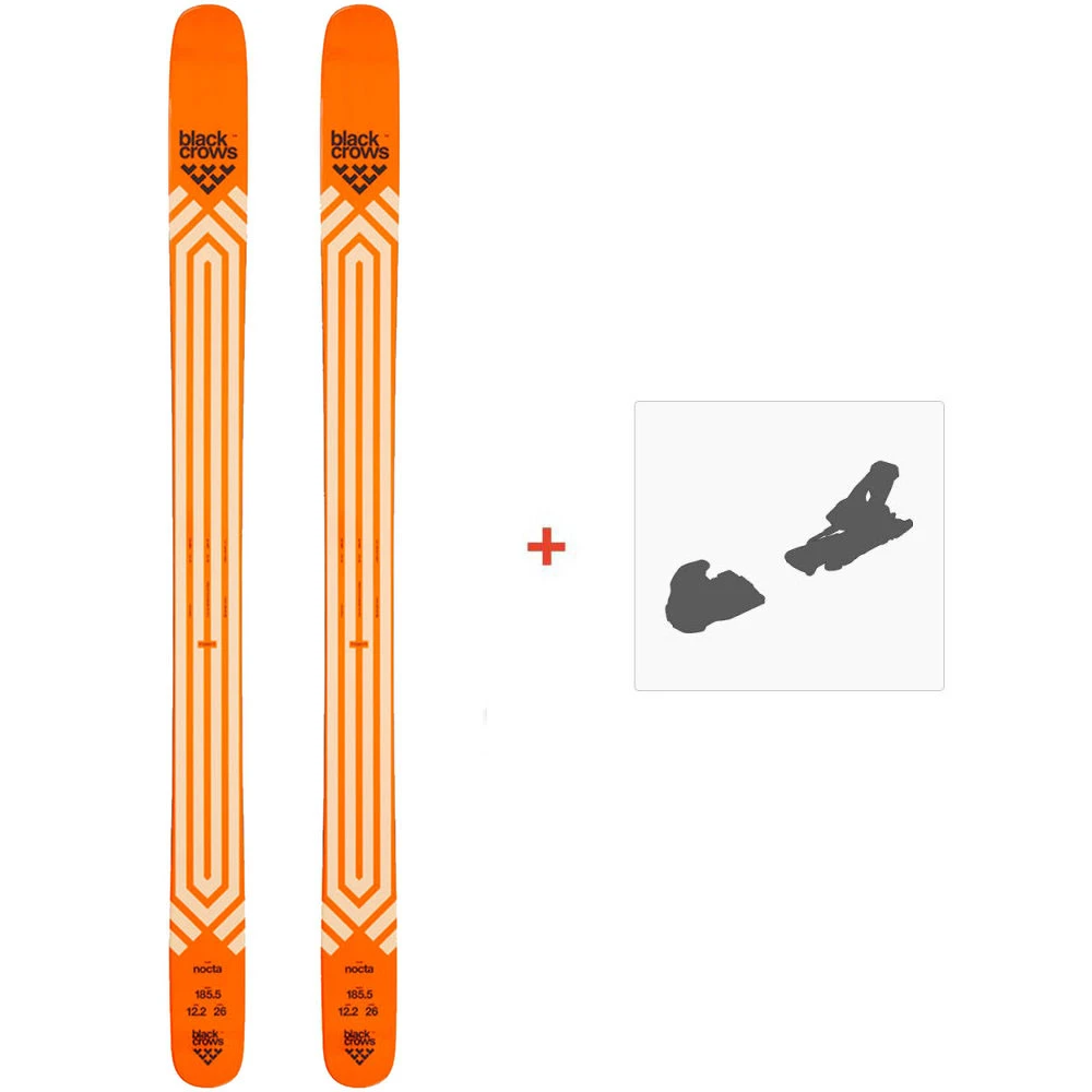 Ski Black Crows Nocta 2022 + Fixations De Ski 3 Ski Black Crows Nocta 2022 + Fixations De Ski