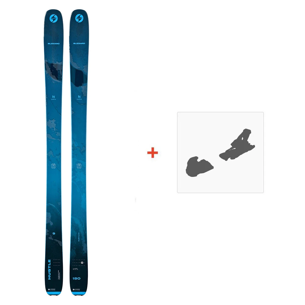 Ski Blizzard Hustle 9 2023 + Fixations De Ski 3 Ski Blizzard Hustle 9 2023 + Fixations De Ski