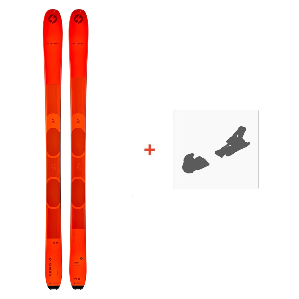 Ski Blizzard Zero G 095 2023 + Fixations De Ski 3 Ski Blizzard Zero G 095 2023 + Fixations De Ski