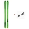 Ski Blizzard Zero G 095 Flat Green 2022 + Fixations De Ski -Faction Shop Soldes ski blizzard zero g 095 flat green 2022 fixations de ski 1