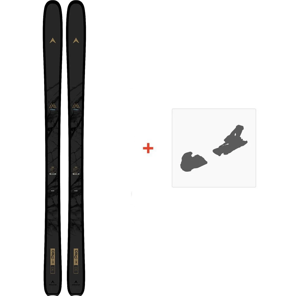 Ski Dynastar M-Pro 90 2022 + Fixations De Ski 3 Ski Dynastar M-Pro 90 2022 + Fixations De Ski