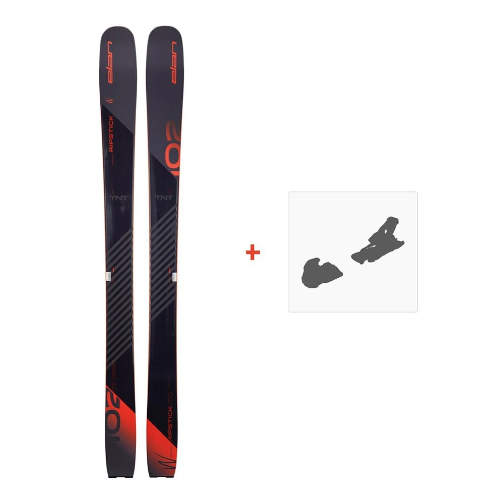 Ski Elan Ripstick 102 W 2020 + Fixations De Ski 3 Ski Elan Ripstick 102 W 2020 + Fixations De Ski