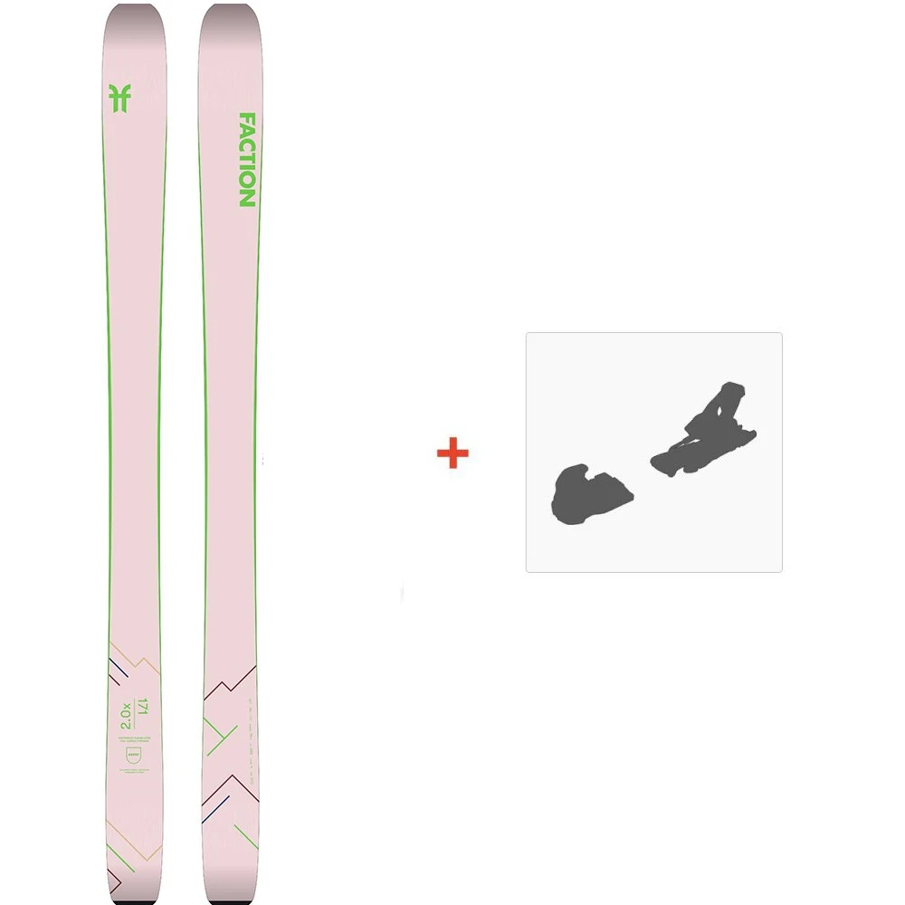 Ski Faction Agent 2.0x 2020 + Fixations De Ski 3 Ski Faction Agent 2.0x 2020 + Fixations De Ski