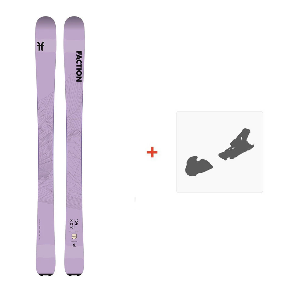 Ski Faction Agent 3.0x 2022 + Fixations De Ski 3 Ski Faction Agent 3.0x 2022 + Fixations De Ski