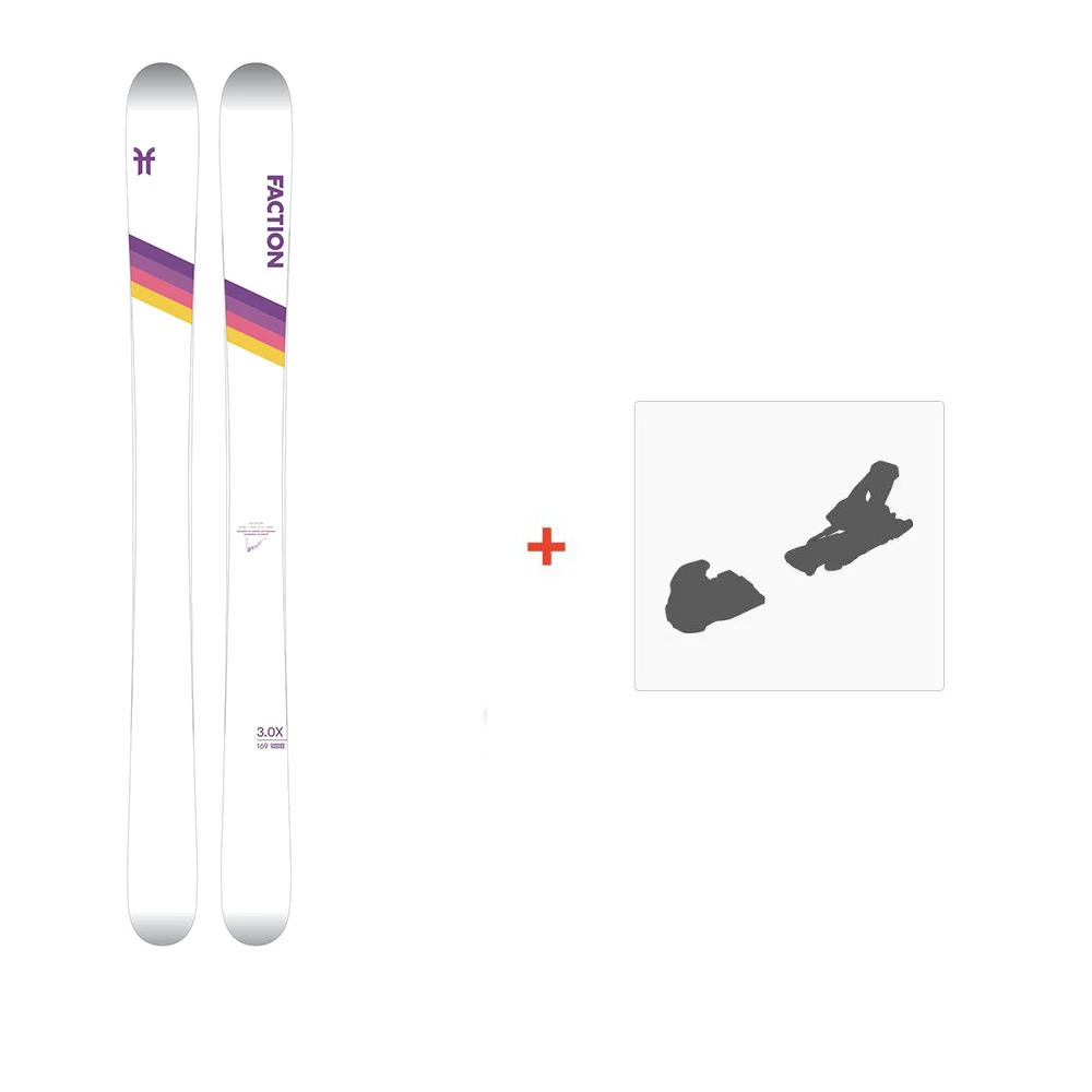 Ski Faction Candide 3.0x 2021 + Fixations De Ski 3 Ski Faction Candide 3.0x 2021 + Fixations De Ski