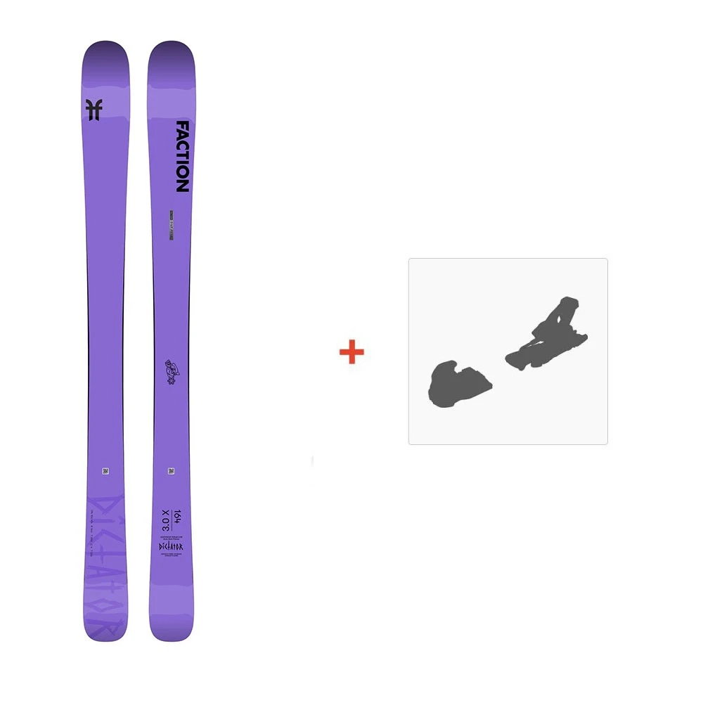 Ski Faction Dictator 3.0x 2022 + Fixations De Ski 3 Ski Faction Dictator 3.0x 2022 + Fixations De Ski