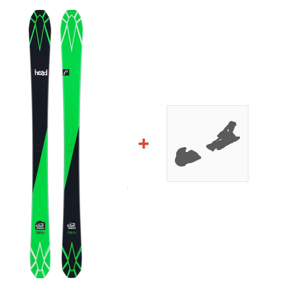 Ski Head Ethan Too SW Black 2017 + Fixation De Ski 3 Ski Head Ethan Too SW Black 2017 + Fixation De Ski