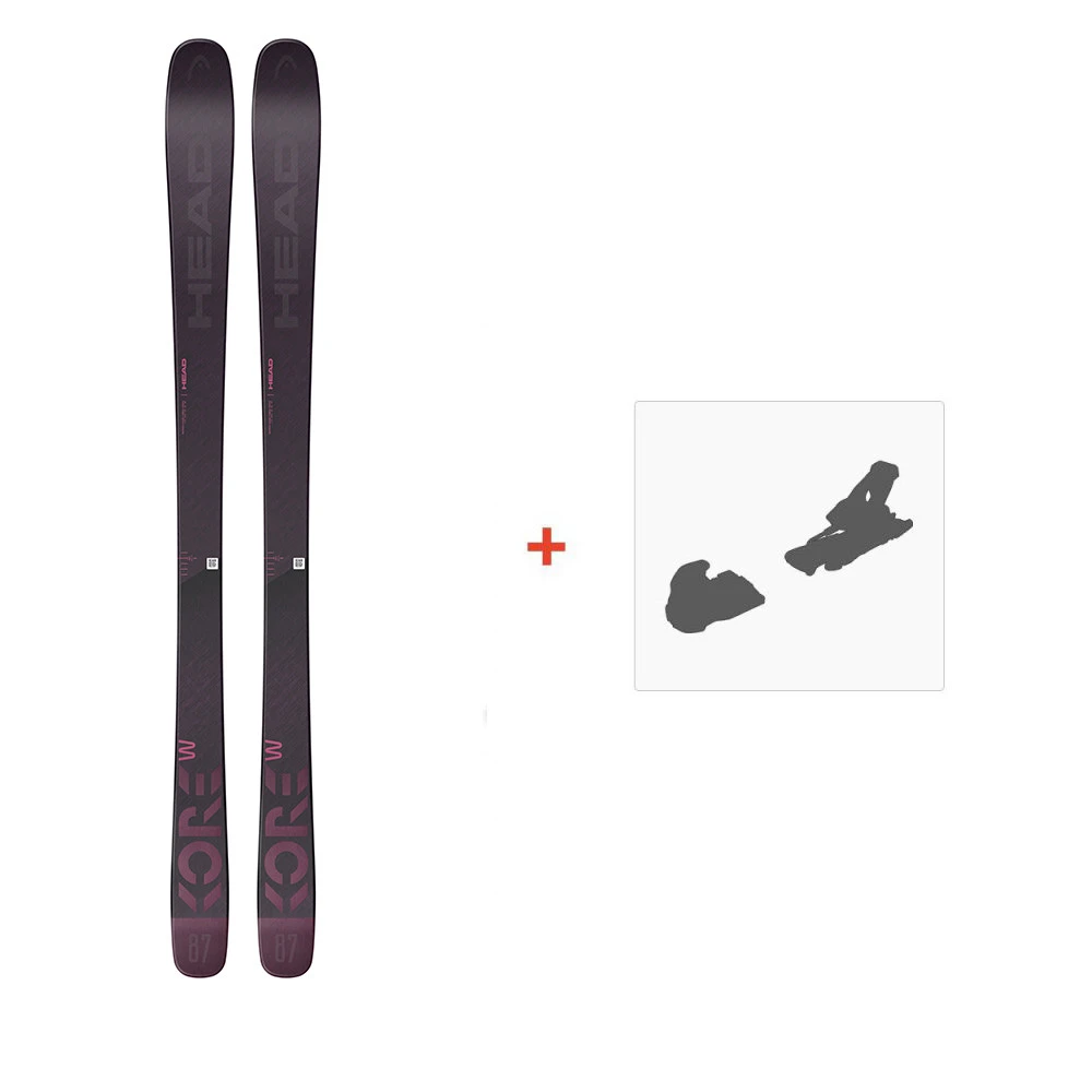 Ski Head Kore 87 W 2021 + Fixations De Ski 3 Ski Head Kore 87 W 2021 + Fixations De Ski