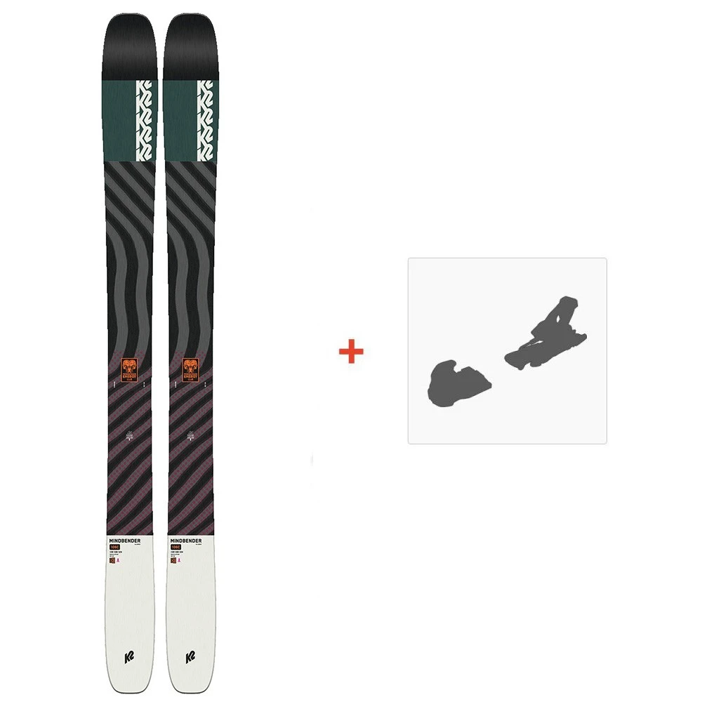 Ski K2 Mindbender 106 Alliance 2022 + Fixations De Ski 3 Ski K2 Mindbender 106 Alliance 2022 + Fixations De Ski
