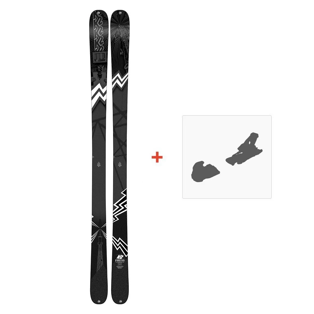 Ski K2 Press 2019 + Fixation De Ski 3 Ski K2 Press 2019 + Fixation De Ski
