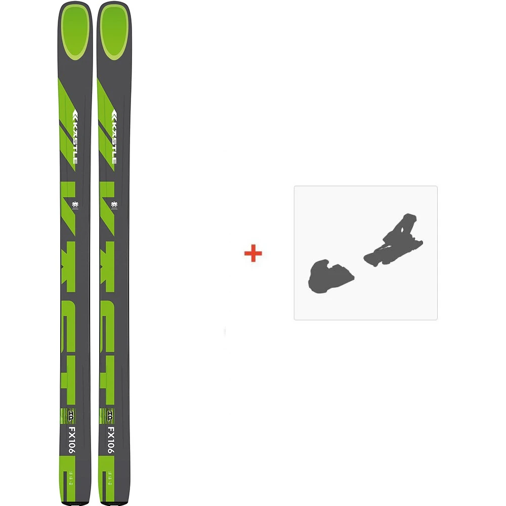 Ski Kastle FX106 HP 2021 + Fixations De Ski 3 Ski Kastle FX106 HP 2021 + Fixations De Ski