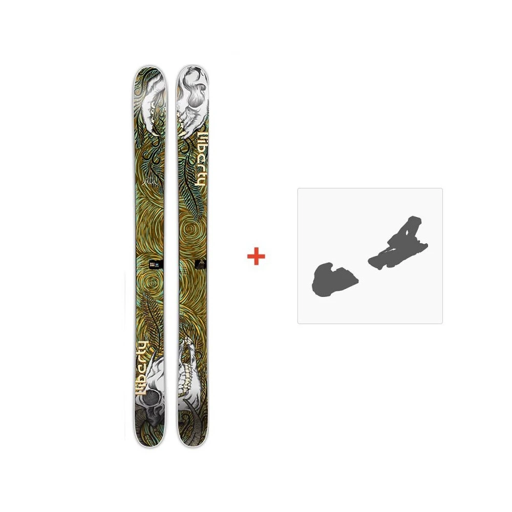 Ski Liberty Double Helix 2014 + Fixation De Ski 3 Ski Liberty Double Helix 2014 + Fixation De Ski