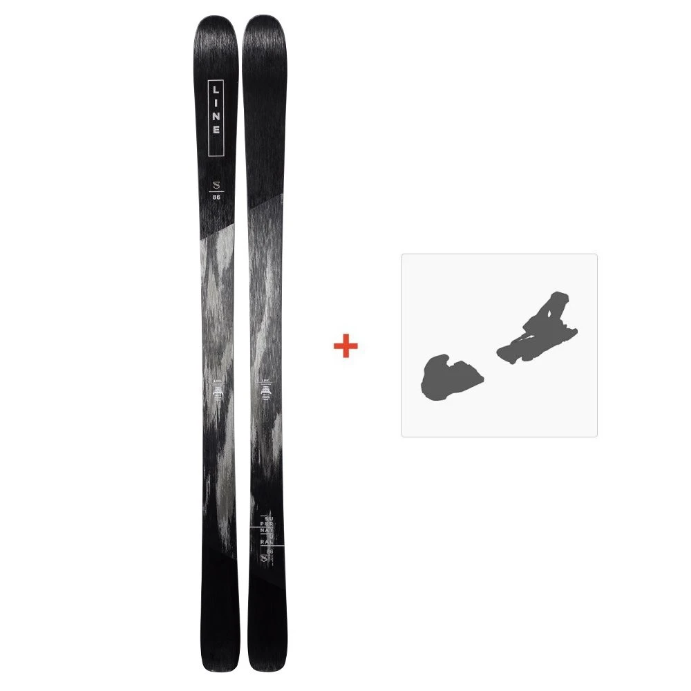 Ski Line Supernatural 86 2019 + Fixation De Ski 3 Ski Line Supernatural 86 2019 + Fixation De Ski