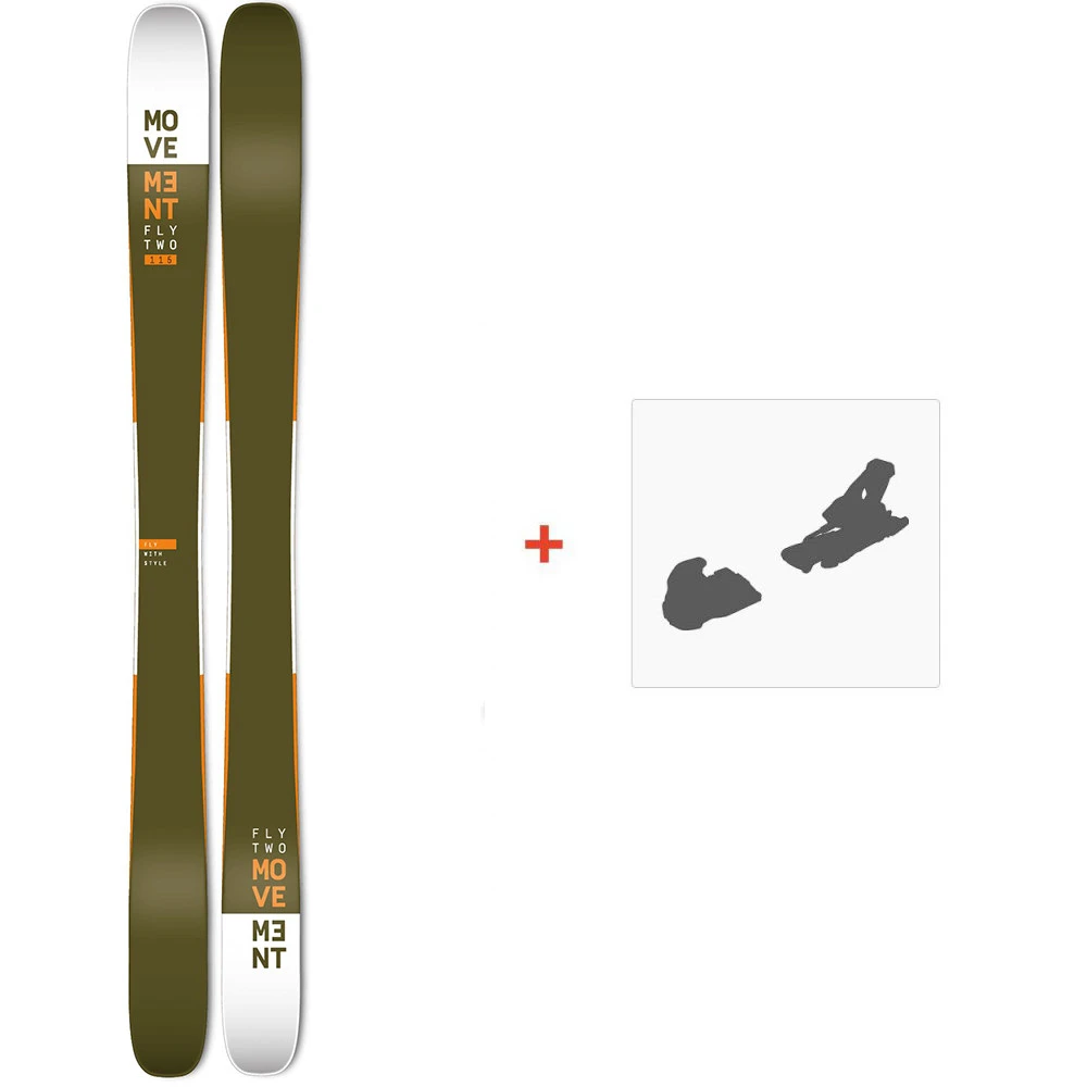 Ski Movement Fly Two 115 2020 + Fixations De Ski 3 Ski Movement Fly Two 115 2020 + Fixations De Ski