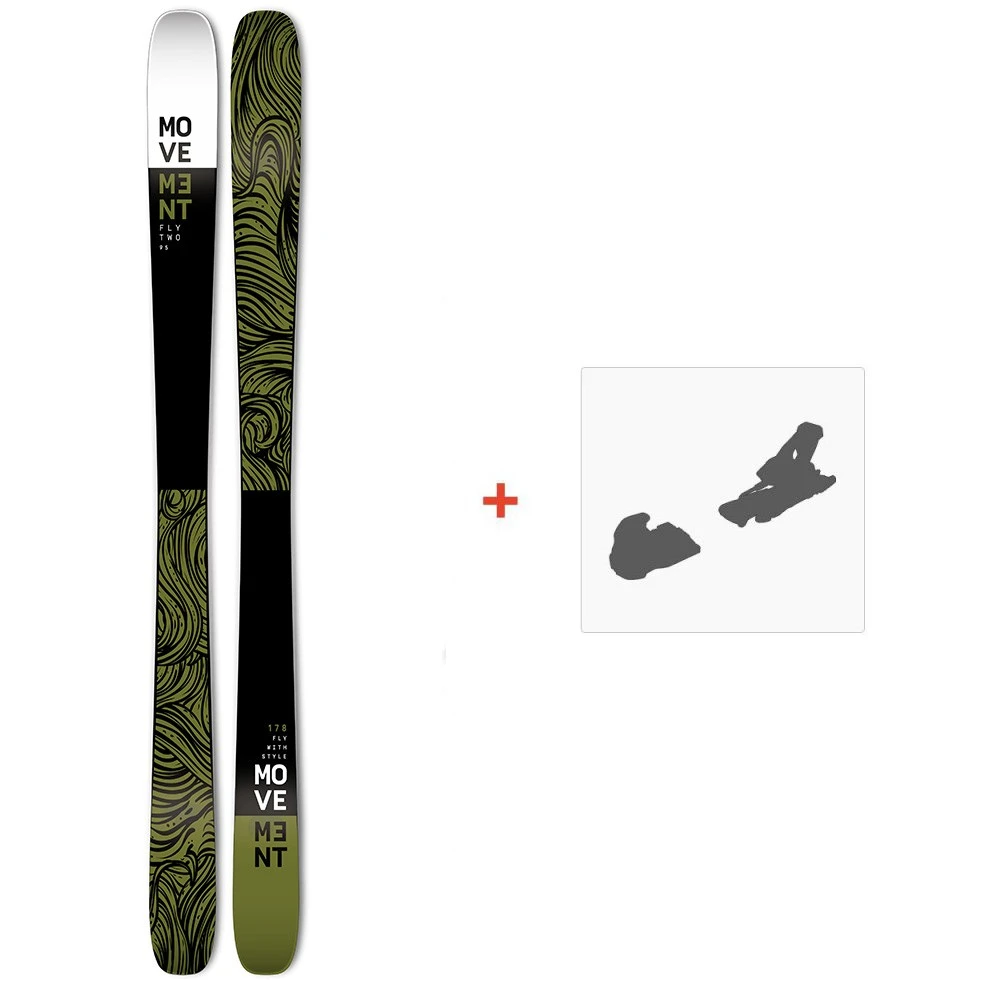 Ski Movement Fly Two 95 2022 + Fixations De Ski 3 Ski Movement Fly Two 95 2022 + Fixations De Ski
