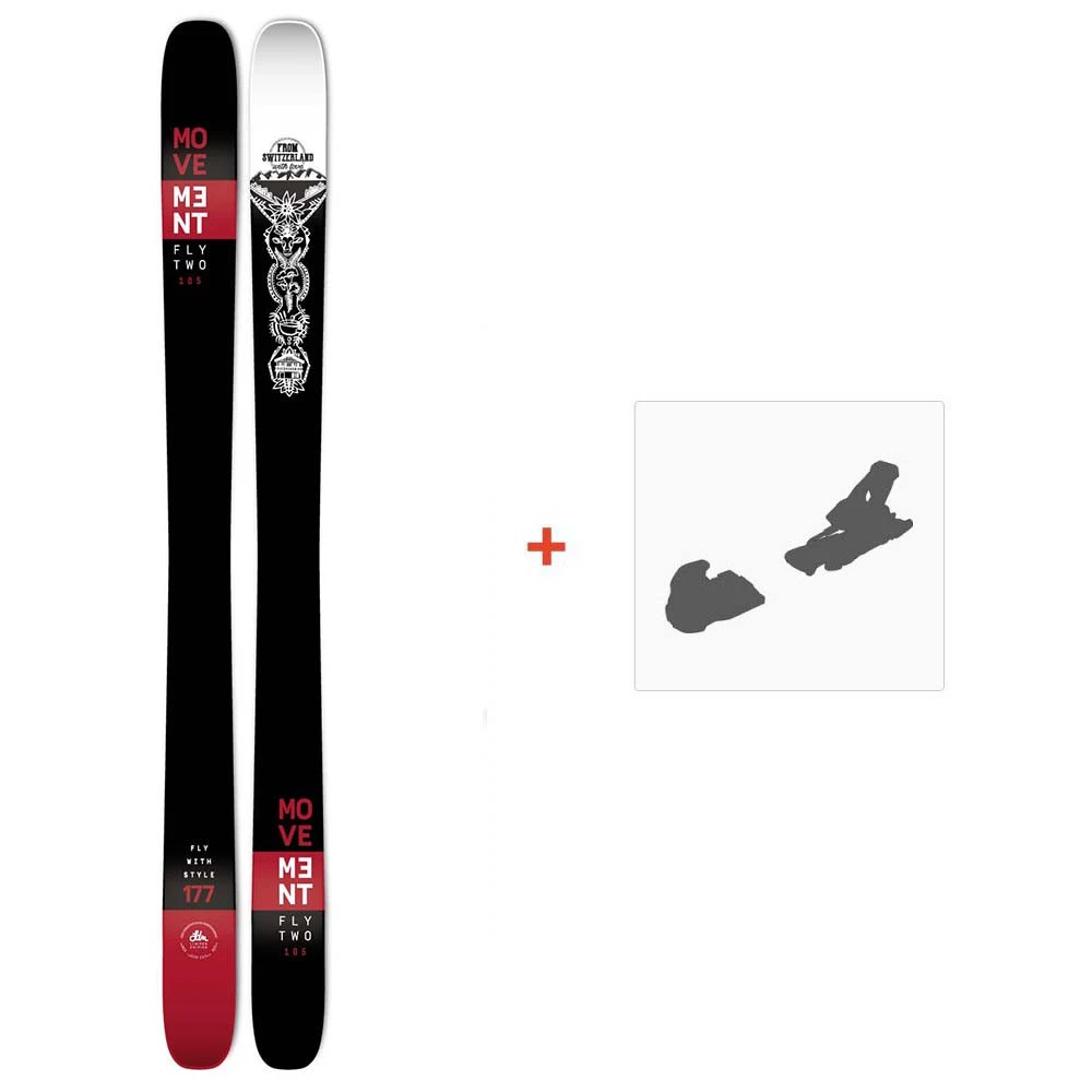 Ski Movement Fly Two LDM 105 2021 + Fixations De Ski 3 Ski Movement Fly Two LDM 105 2021 + Fixations De Ski