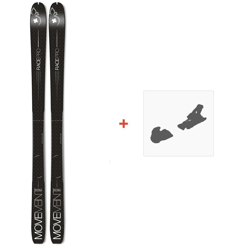 Ski Movement Race Pro 85 2021 + Fixations De Ski 3 Ski Movement Race Pro 85 2021 + Fixations De Ski