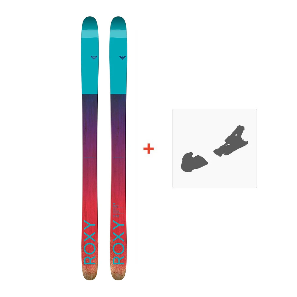 Ski Roxy Shima 90 2017 + Fixation De Ski 3 Ski Roxy Shima 90 2017 + Fixation De Ski