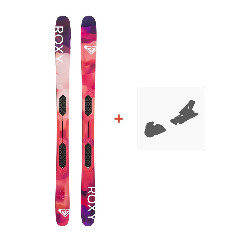 Ski Roxy Shima Freeride 2019 + Fixation De Ski 3 Ski Roxy Shima Freeride 2019 + Fixation De Ski