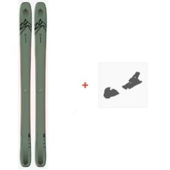 Ski Salomon N QST 106 OIL Green/Orang 2021 + Fixations De Ski