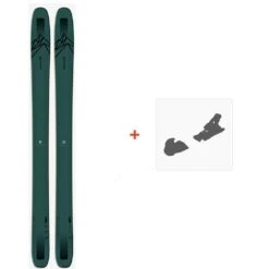 Ski Salomon N QST 118 Dark Grey 2020 + Fixations De Ski