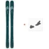 Ski Salomon N QST Lux 92 Blue Green/Light Blue 2021 + Fixations De Ski