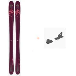 Ski Salomon N QST Myriad 85 Purple/Pink 2021 + Fixations De Ski