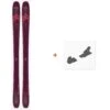 Ski Salomon N QST Myriad 85 Purple/Pink 2021 + Fixations De Ski