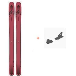 Ski Salomon N QST Stella 106 Pink/Black 2021 + Fixations De Ski