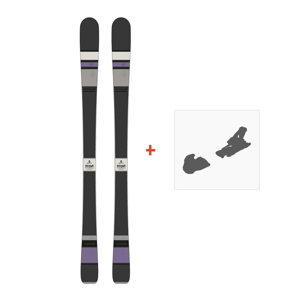 Ski Scott Black Majic 2015 + Fixation De Ski 3 Ski Scott Black Majic 2015 + Fixation De Ski