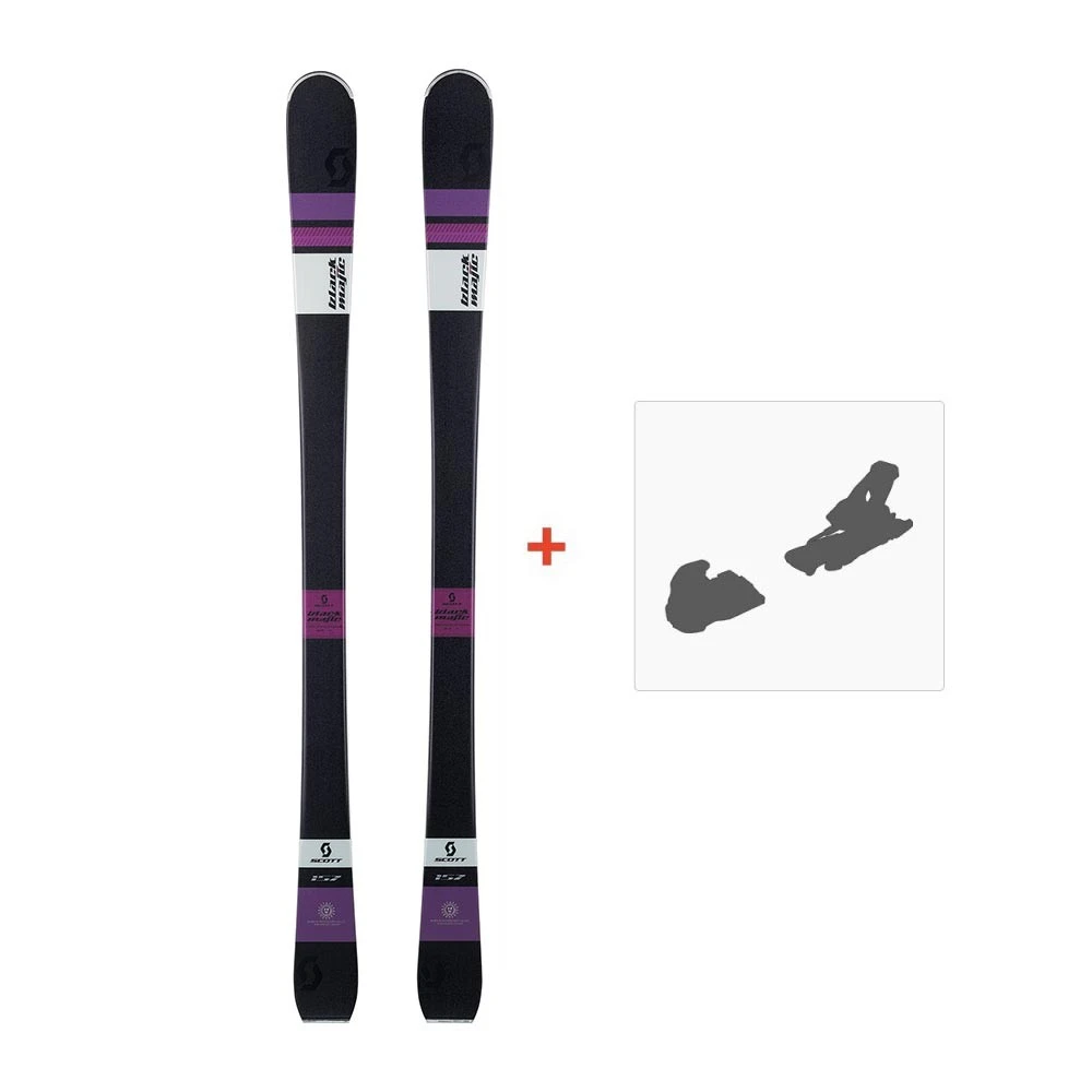Ski Scott Black Majic 2016 + Fixation De Ski 3 Ski Scott Black Majic 2016 + Fixation De Ski