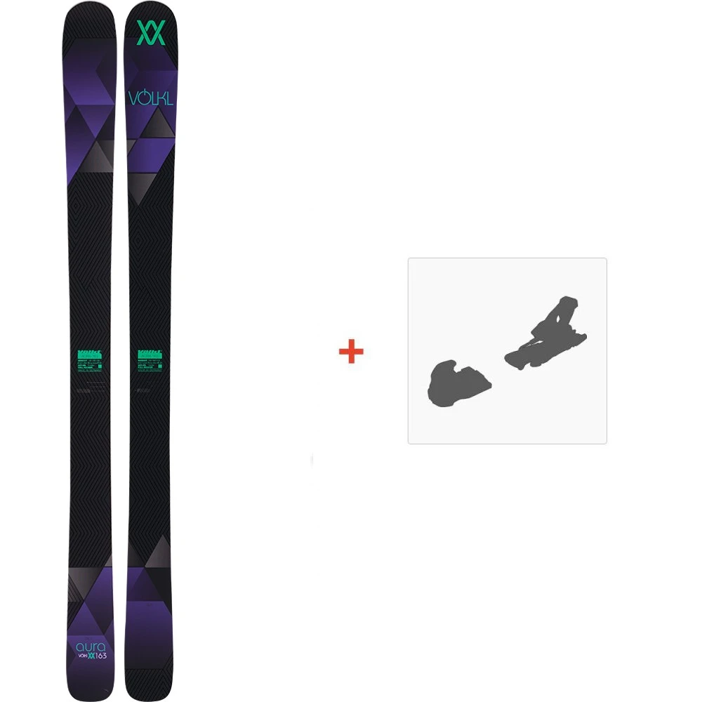 Volkl Ski Völkl Aura 2016 + Fixation De Ski 3 Volkl Ski Völkl Aura 2016 + Fixation De Ski